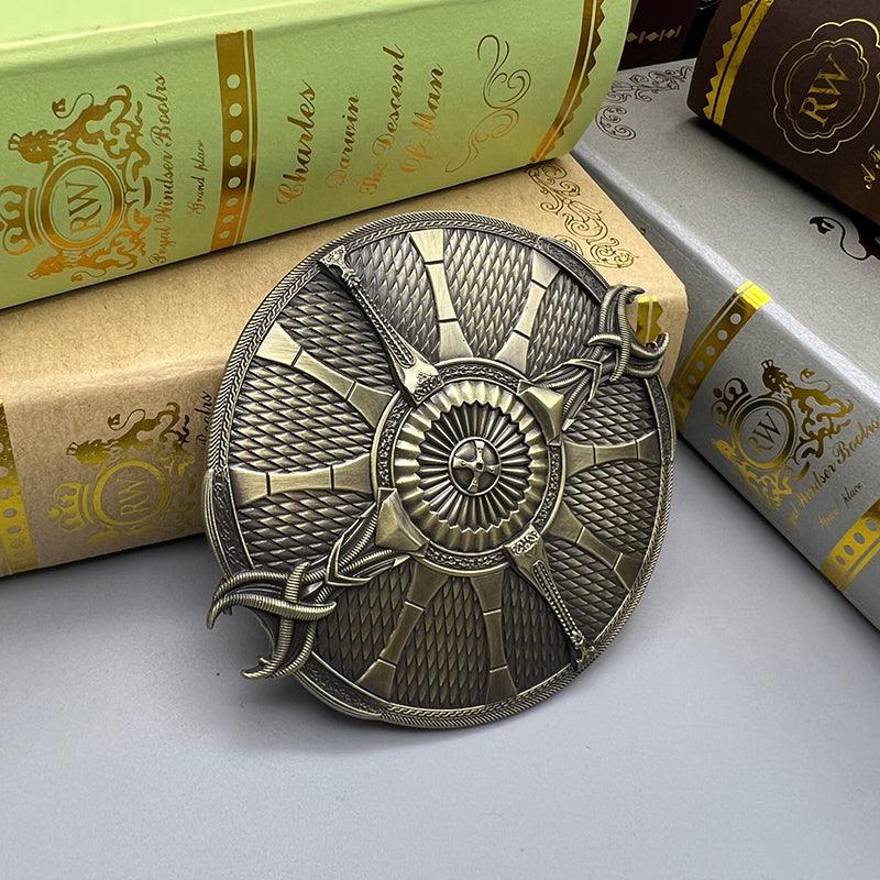 God of War Guardian Shield Replica - Kratos' Spartan Defense Relic | Aesir War Tactics Collectible Artifact - BlacksmithSONG