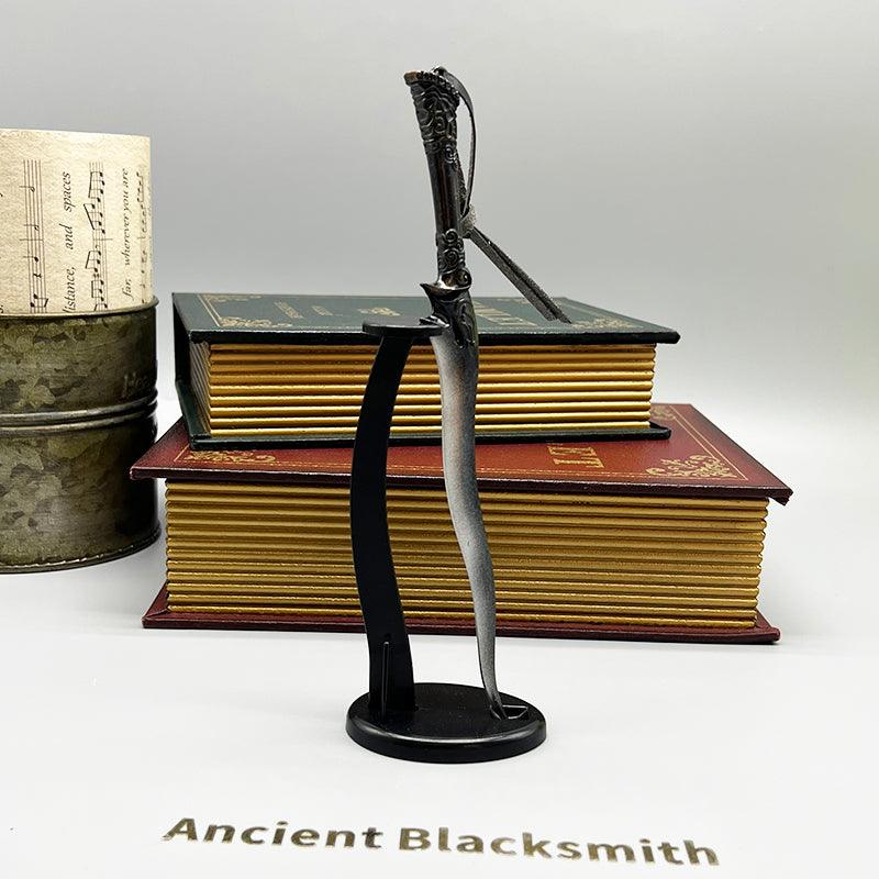 Blade of Sacrifice Cultist Dagger - Skyrim Daedric Ritual Weapon 1:6 Zinc Alloy | Molag Bal's Altar Artifact | Forsworn Coven Collectible for Oblivion Worshipers - BlacksmithSONG