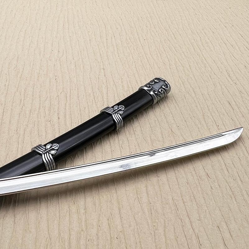 Kusabimaru Katana Replica - Sekiro Wolf's Blade 1:6 Zinc Alloy Model | Iconic Handguard & Balanced Proportions | Shinobi Weapon Display for Japanese Warrior Art Fans - BlacksmithSONG